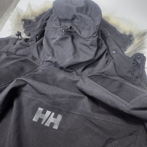 Helly Hansen Size M Down Black Warm Parka - Picture 8 of 17